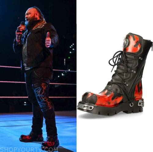 MichaelSFNR1's tweet image. Seth Rollins paying tribute to Windham Rotunda tonight with the red &amp;amp; black boots ❤️‍🩹