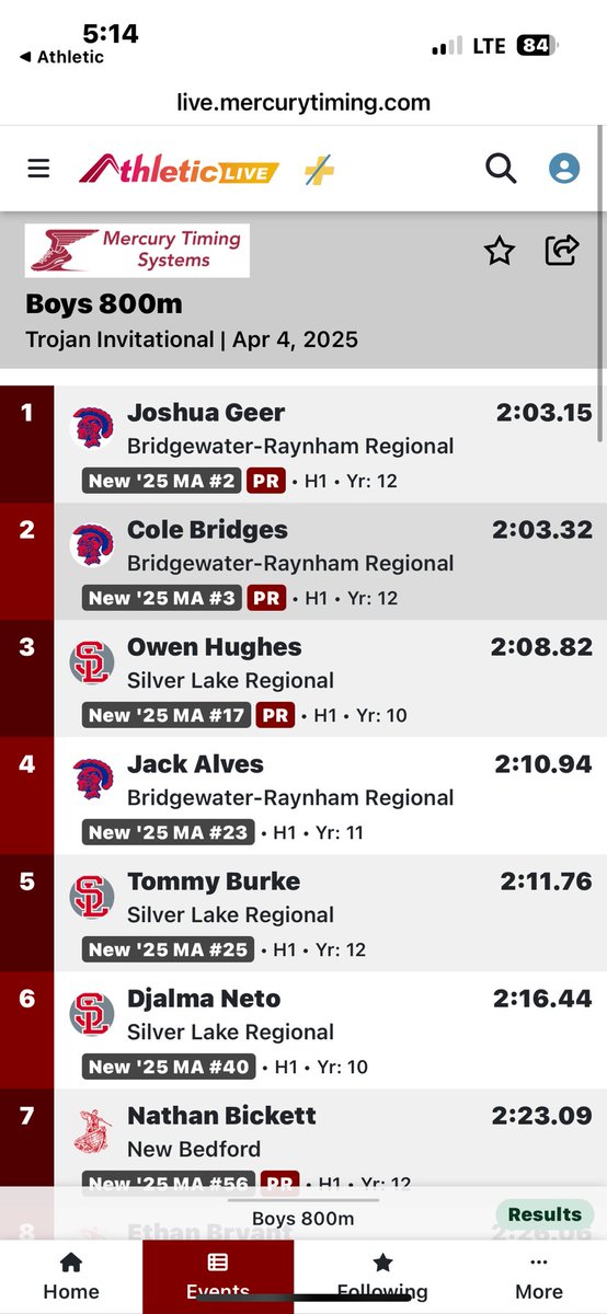 kgeer33's tweet image. 1st Home meet & 1st Home Softball game! Josh did amazing in the 800m, came in 1st & a new PR! BR was the only team to run the 4X400, Josh & his teammates did great! Maddie played a tough team & unfortunately fell to KP but played well & had fun. Great start for both kiddos! 🥎🏃♂️