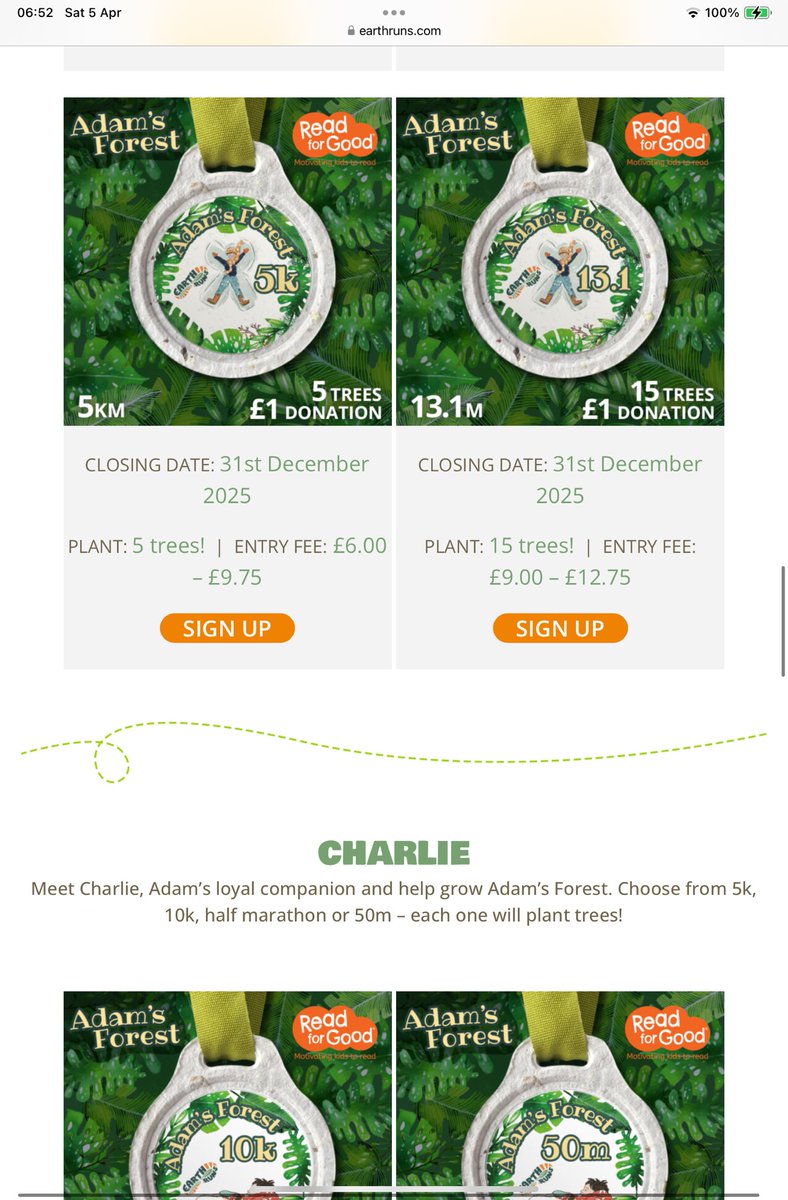 Dr Zoe Picton-Howell, Director #AdsFoundation (@pictonzoe) on Twitter photo With the better weather here now might be a good time to help <a href="/Earthruns4trees/">Earth Runs</a> plant #AdamsForest an initiative in Adam’s 10th anniversary year.
Clock on link & scroll down to Adam’s Forest earthruns.com/find-a-race/
You can move however is best for you
Pls share With the better weather here now might be a good time to help <a href="/Earthruns4trees/">Earth Runs</a> plant #AdamsForest an initiative in Adam’s 10th anniversary year.
Clock on link & scroll down to Adam’s Forest earthruns.com/find-a-race/
You can move however is best for you
Pls share