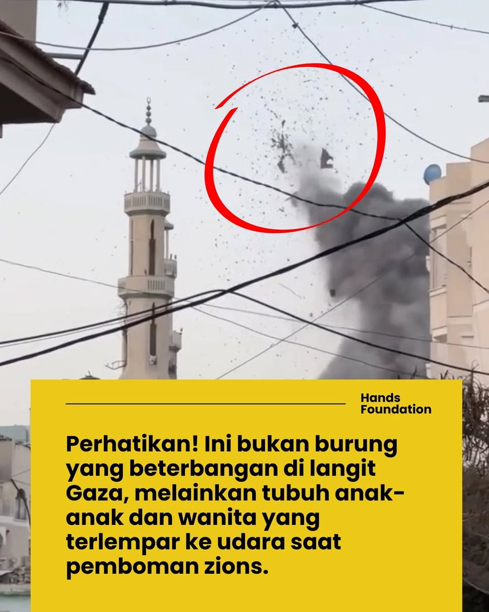 goodreligion_id's tweet photo. Itu bukan burung…
Itu tubuh anak-anak, wanita-wanita tak berdosa,
yang terlempar tinggi ke langit Gaza karena bom penjajah.
Mereka tak sempat lari, tak sempat berpamitan.
Langit menjadi pelukan terakhir…
tanah menjadi tempat istirahat tanpa nisan.

👇👇👇 https://t.co/QVKlr6echw