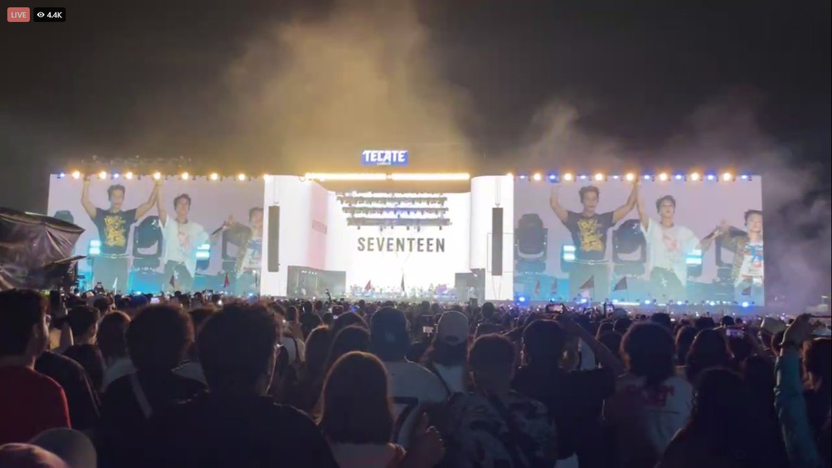 jwwoah's tweet image. another history that #SEVENTEEN has made. the first ever kpop group to perform in tecate pa'l norte in mexico. we're so proud of you seventeen!!! 🩵🩷

#SEVENTEENatPalNorte2025