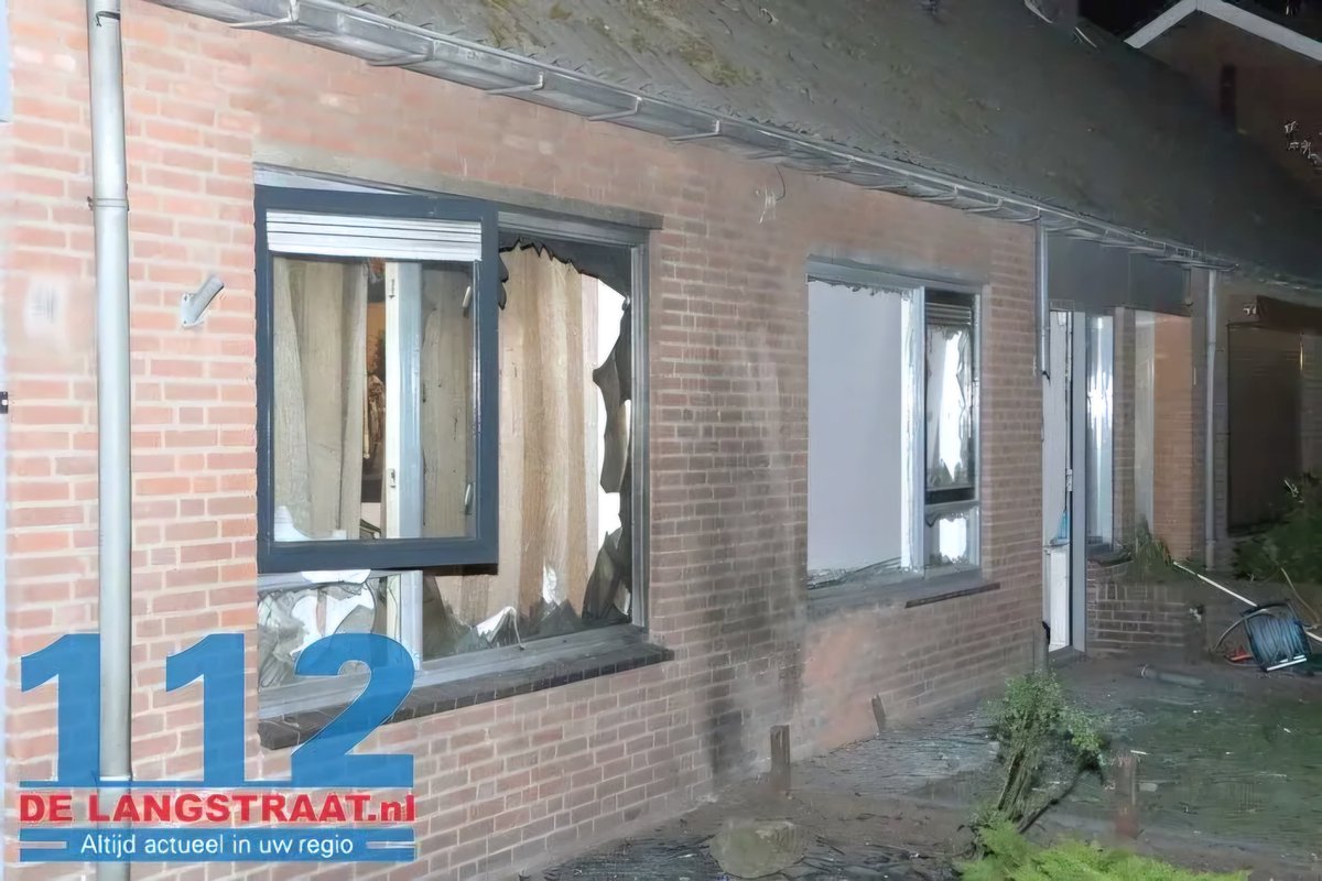Explosie bij woning in De Moer