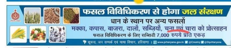 Tejveer Singh, ਤੇਜਵੀਰ ਸਿੰਘ (@tveer_13) on Twitter photo गजब हरियाणा सरकार: फसल विविधिकरण मे धान के स्थान पर चने की खेती करवा रही है जबकि धान खरीफ सीजन की फसल और चना रबी सीजन की फसल है।
#Kisan
#Haryana #Non_Stop_Haryana
<a href="/haryanvitai/">ताई रामकली</a> <a href="/ashokdanoda/">ashokdanoda</a> गजब हरियाणा सरकार: फसल विविधिकरण मे धान के स्थान पर चने की खेती करवा रही है जबकि धान खरीफ सीजन की फसल और चना रबी सीजन की फसल है।
#Kisan
#Haryana #Non_Stop_Haryana
<a href="/haryanvitai/">ताई रामकली</a> <a href="/ashokdanoda/">ashokdanoda</a>