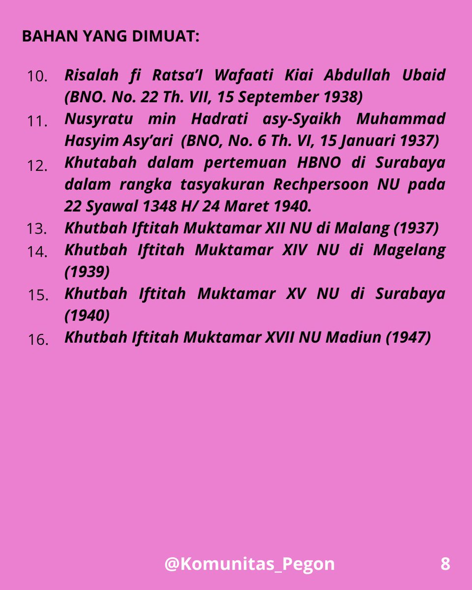 komunitas_pegon's tweet photo. Yang terbaru suntingan dari Ajengan Ginanjar Syaban yang berisi sanad, fatwa, risalah dan khutbah. Semuanya bisa dibaca di Perpustakaan Komunitas Pegon https://t.co/OGpR5nzr2o