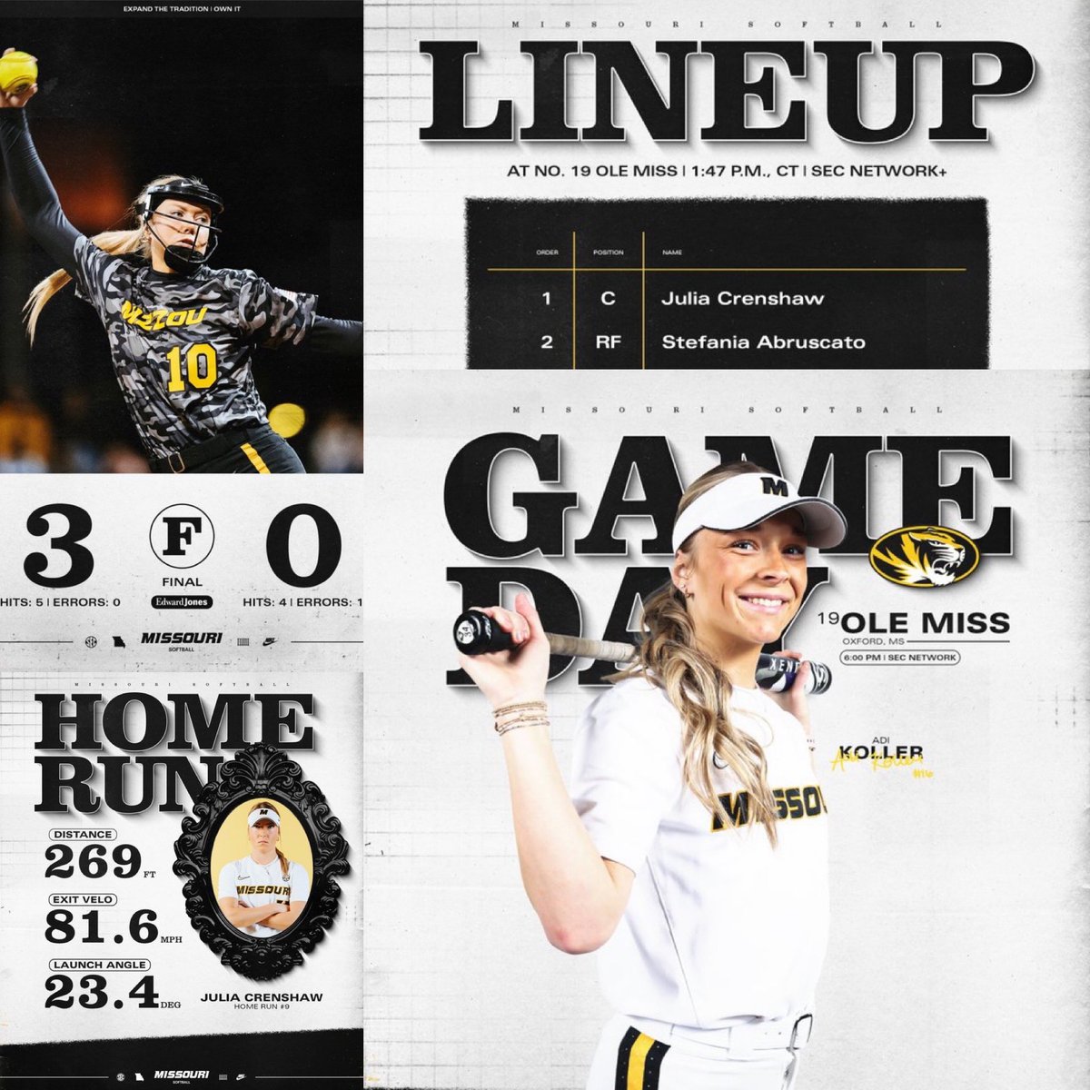 Season creative <a href="/MizzouSoftball/">Mizzou Softball</a>