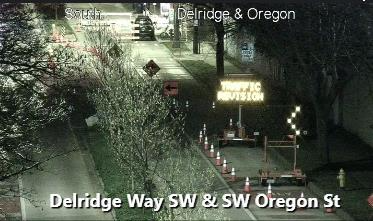 SWオレゴンST＆SW Genesee St. SW Oregon Stの北の右NBレーンとSW