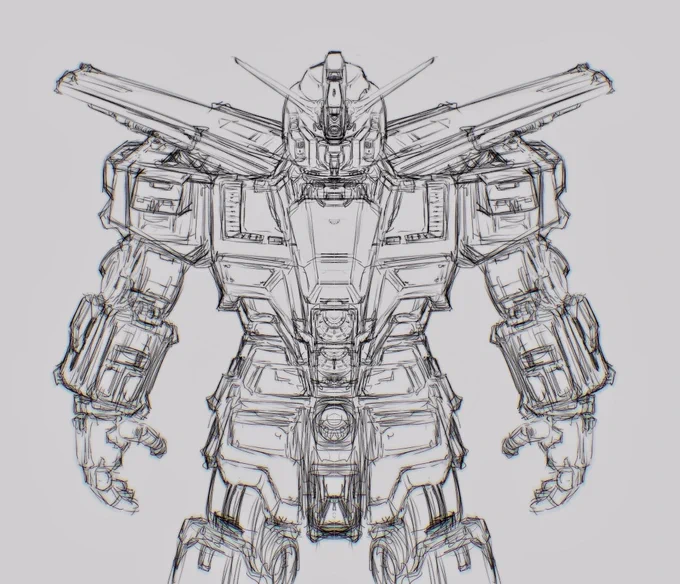このサイコガンダムも少し線を整えて仕上げたい 