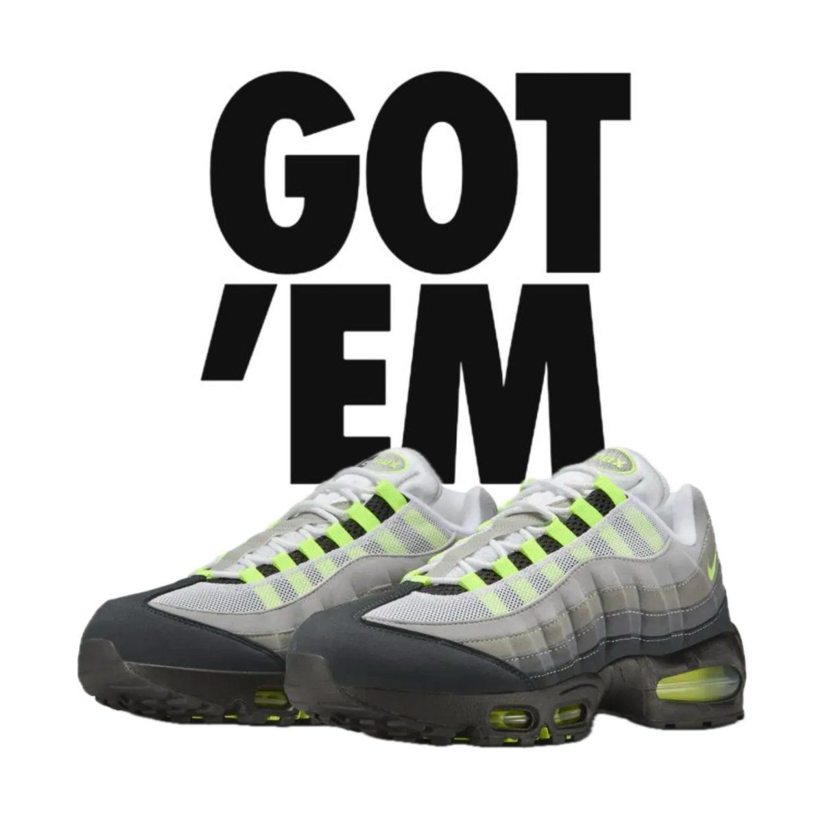 Snkrs_warrior's tweet image. Nike Air Max 95 NeonのSNKRSリリースを待ってる人はRT♻️