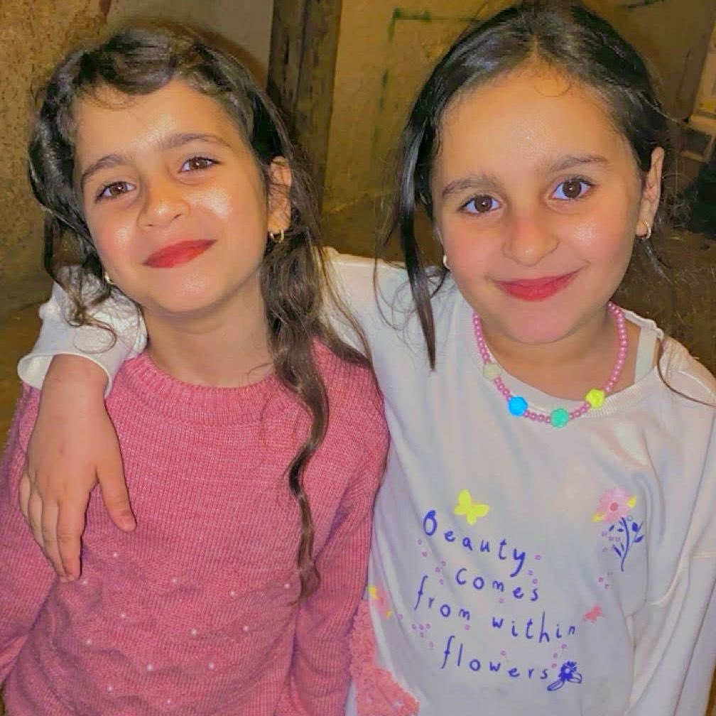 Mariam and Malak were KILLED in the Israeli bombing of Dar al Arqam School on Thursday!