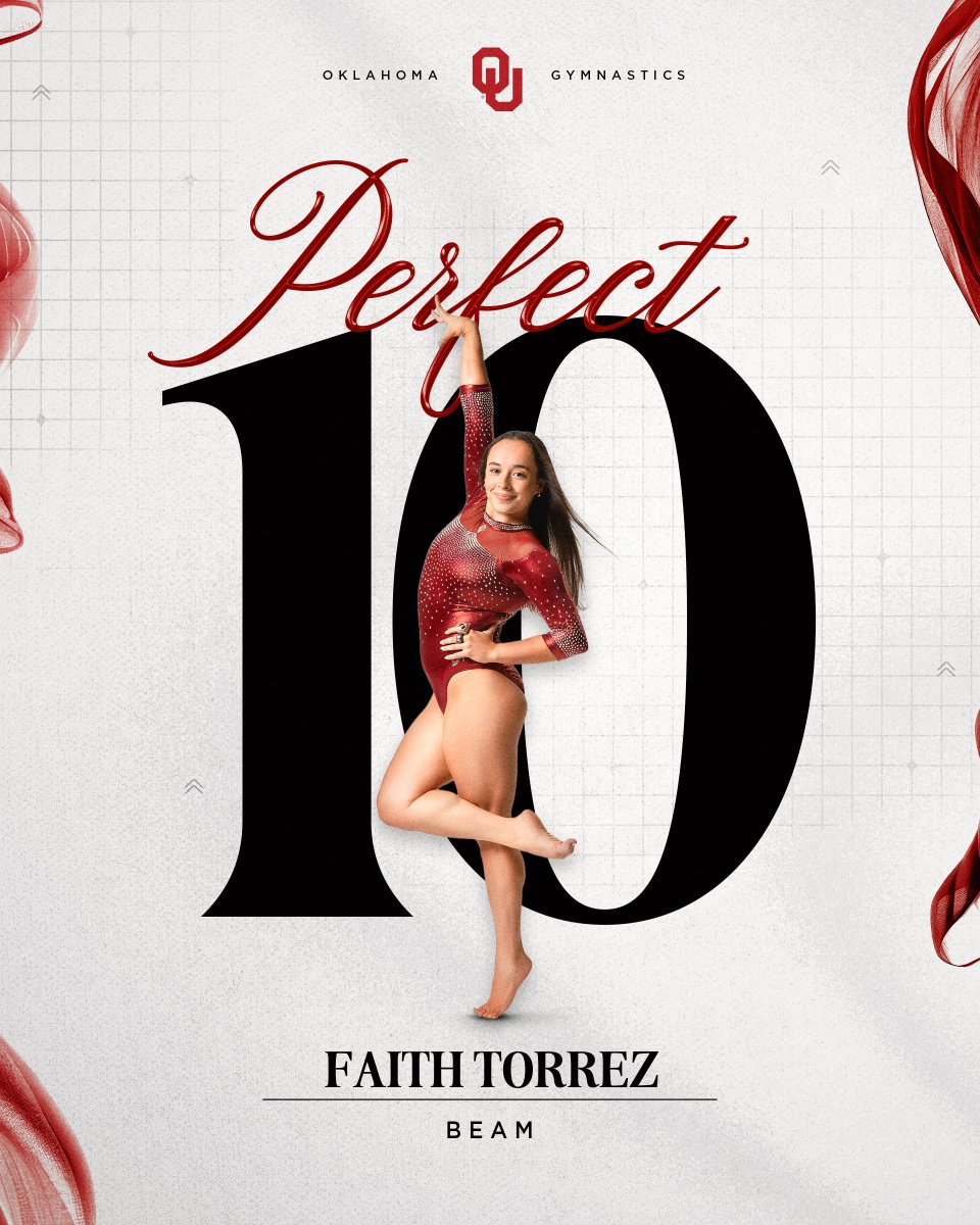 Oklahoma Women's Gym (@ou_wgymnastics) on Twitter photo PERFECTION FOR THE FIRST TIME ON BEAM FOR FAITH TORREZ! PERFECTION FOR THE FIRST TIME ON BEAM FOR FAITH TORREZ!