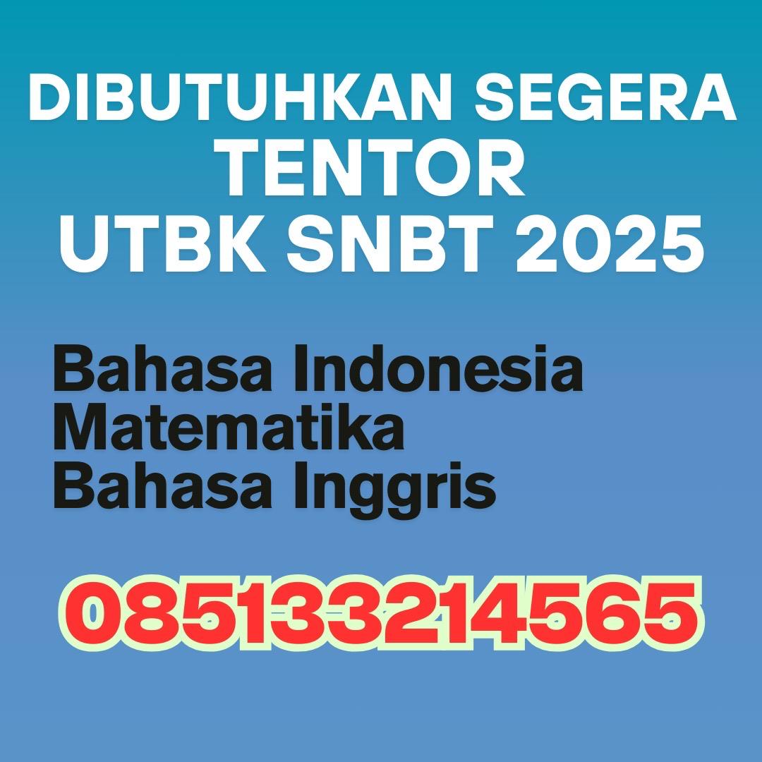 Kami membutuhkan tentor bahasa Indonesia dan matematika . hub wa tertera
Thanks