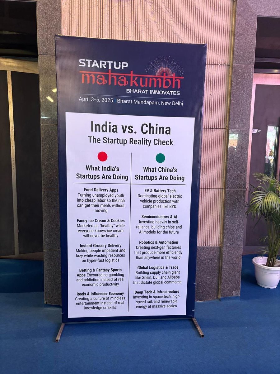 🚨 A message in startup mahakumbh event at Bharat Mandapam, New Delhi.