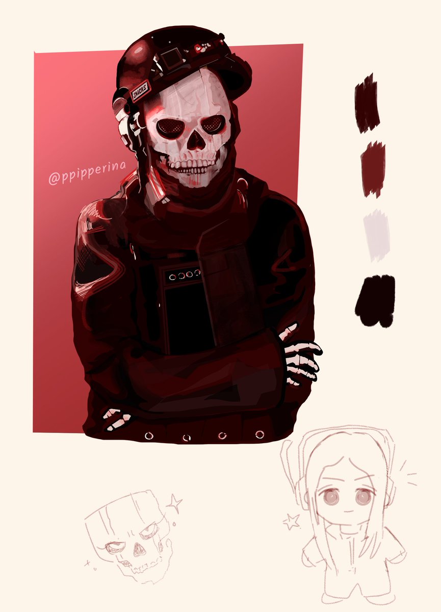 ppipperina's tweet image. La más emocionada por el regreso de Verdansk 🗣️

Es la primera vez que hago un estudio de estos y me divertí mucho haciéndolo 💀✨

#riversfanart  #colorstudy