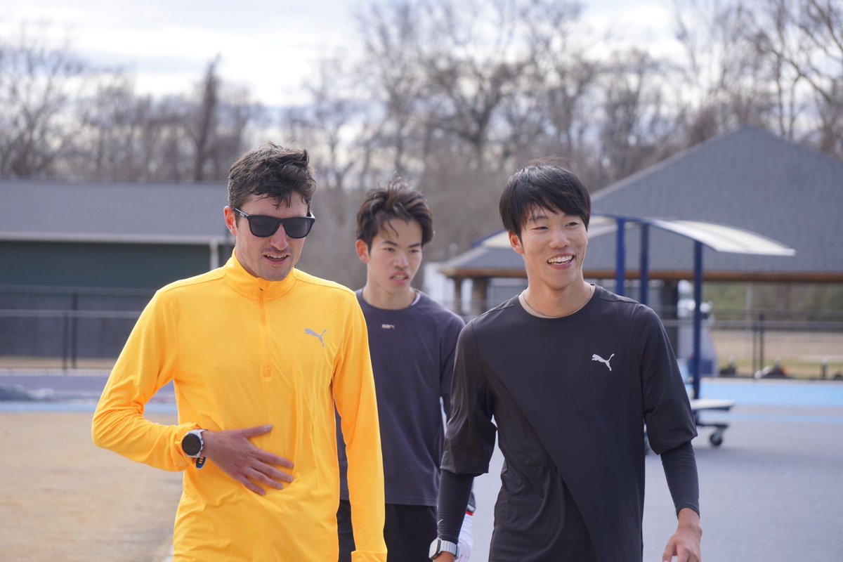 genyanagihara's tweet photo. 昨年に続き米プロチーム #プーマエリート の合宿🇺🇸に参加した #溜池一太 選手
約2か月間ハードな練習に食らいつきまたひと回り成長しました💪

@it_09tm_23 
@chuo_tf 
#中央大学陸上競技部 
#中大駅伝 
📸 @genyanagihara https://t.co/hP9Sv3t6As