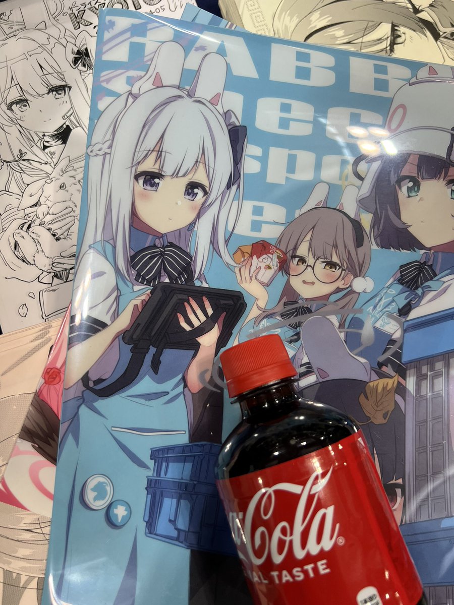 月雪ミヤコ ,風倉モエ ,空井サキ(ブルアカ) 「コーラ頂いた 」|稀周悠希 3/12 神戸シンステ11 よ33のイラスト