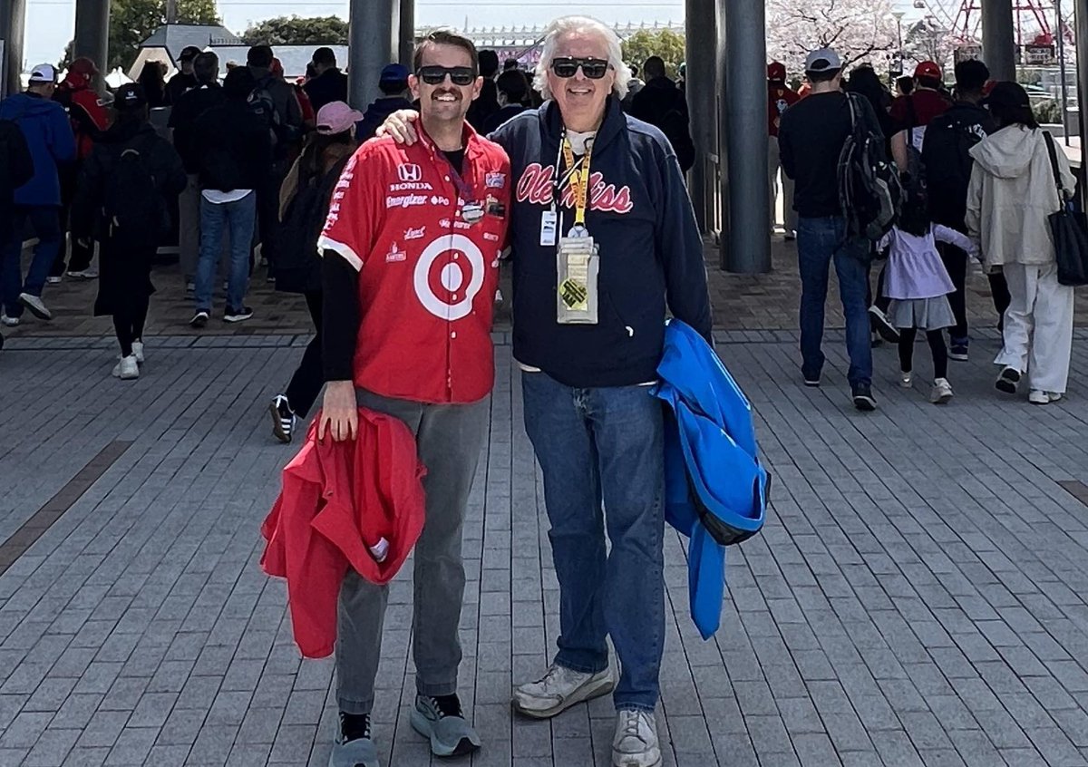 JPHOSKO's tweet photo. Representing @olemiss at the Japanese Formula 1 in Suzuka Japan. @Lane_Kiffin @EverythingRebs @RebelSportsTalk https://t.co/hASBVR4b0c