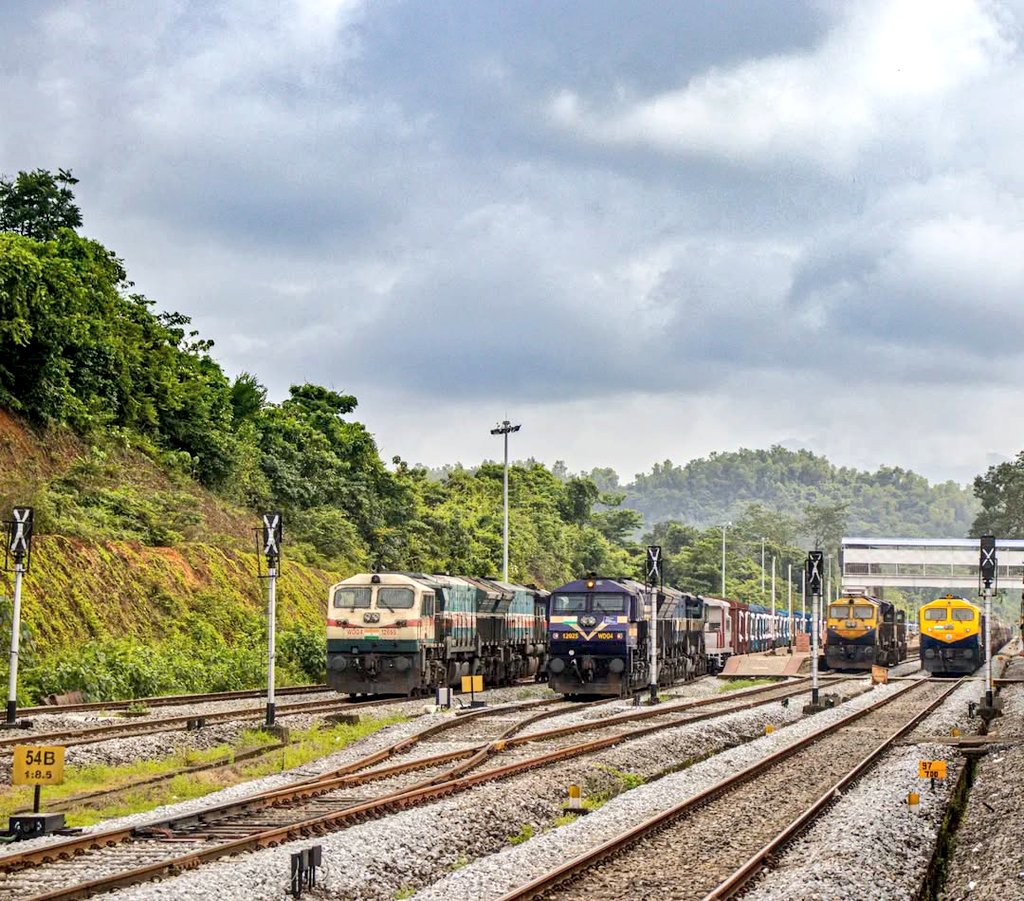 Ananth Rupanagudi (@ananth_iras) on Twitter photo The beautiful line up of diesel locomotives in the yard of the green and scenic Subrahmanya Road railway station on the Hassan-Mangaluru section in the jurisdiction of <a href="/DrmMys/">DRM Mysuru</a> in <a href="/SWRRLY/">South Western Railway</a>! Pic courtesy, Rahul! #IndianRailways #photography <a href="/DrDeepakKrishn1/">Dr Deepak Krishnamurthy</a> <a href="/ArunKrishnan_/">Arun Krishnan 🇮🇳</a> <a href="/baxirahul/">Dr. Rahul Baxi</a> The beautiful line up of diesel locomotives in the yard of the green and scenic Subrahmanya Road railway station on the Hassan-Mangaluru section in the jurisdiction of <a href="/DrmMys/">DRM Mysuru</a> in <a href="/SWRRLY/">South Western Railway</a>! Pic courtesy, Rahul! #IndianRailways #photography <a href="/DrDeepakKrishn1/">Dr Deepak Krishnamurthy</a> <a href="/ArunKrishnan_/">Arun Krishnan 🇮🇳</a> <a href="/baxirahul/">Dr. Rahul Baxi</a>