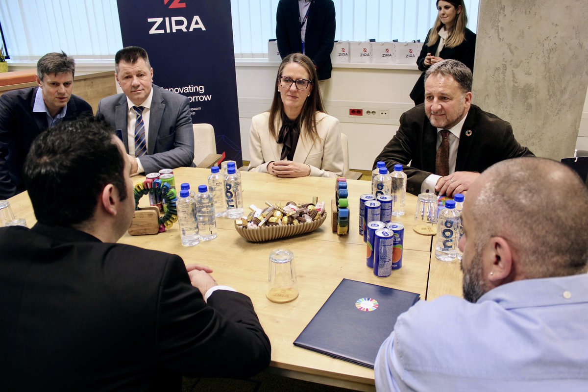 Pleased to visit with Amb Lagerlof of <a href="/SwedenBiH/">Sweden in BiH</a> the 2024 SDG Business Pioneers Award winner <a href="/ZIRALtd/">ZIRA Group</a> , to honor private sector leadership in sustainable practices. <a href="/UNDPBiH/">UNDP in Bosnia and Herzegovina</a> is committed to advancing #SDGs in 🇧🇦, through collaborations for a greener future.