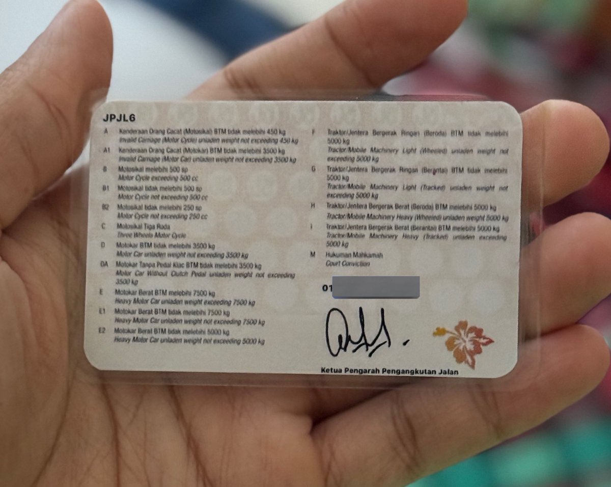 Aku beratur dekat JPJ sejam sebab nak buat lesen fizikal. Last2 diberitahu cuma ada dekat jpj bandar utama. Lepastu member jem pasal lesen fizikal masuk thailand.

Bukak tiktok, polis narathiwat kata boleh pakai lesen digital MyJPJ yang diprint bentuk kad.

YA ALLAHH