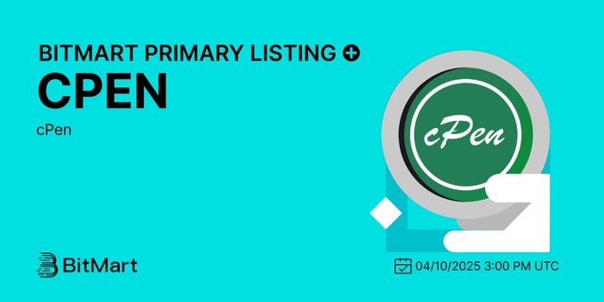 Miracle658's tweet image. BREAKING: $CPEN LISTING scheduled for April 10, 2025 at 3:00PM UTC