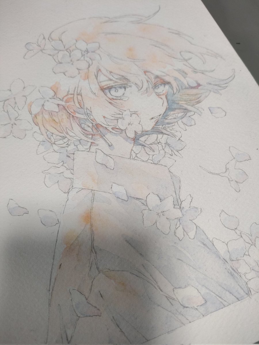 「一旦ここまで! お昼食べないと」|檸(ねい)のイラスト