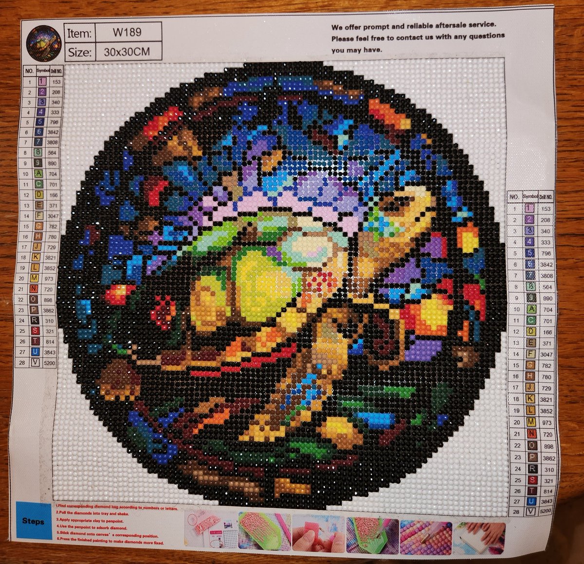 MiniBuzzed's tweet image. 98th diamond painting finished