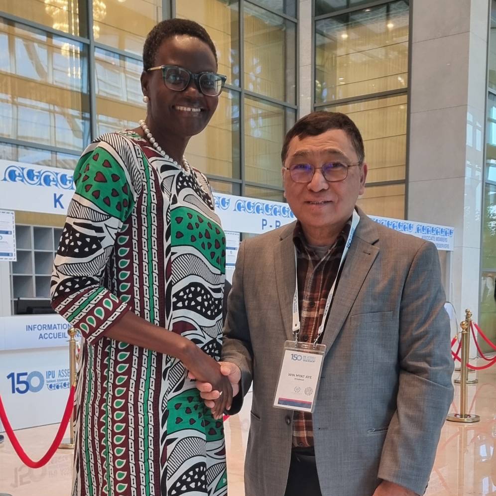 CRPH Myanmar (@crphmyanmar) on Twitter photo Myanmar's MP <a href="/DrWinMyatAye/">Win Myat Aye</a> and delegation are now in #Uzbekistan to attending the <a href="/IPUparliament/">IPUparliament</a> #IPU150.
Delegation will highlight the situation of #MyanmarEarthquake and the needs for quake recovery efforts from international during the global parliamentary forum.
Follow Myanmar's MP <a href="/DrWinMyatAye/">Win Myat Aye</a> and delegation are now in #Uzbekistan to attending the <a href="/IPUparliament/">IPUparliament</a> #IPU150.
Delegation will highlight the situation of #MyanmarEarthquake and the needs for quake recovery efforts from international during the global parliamentary forum.
Follow