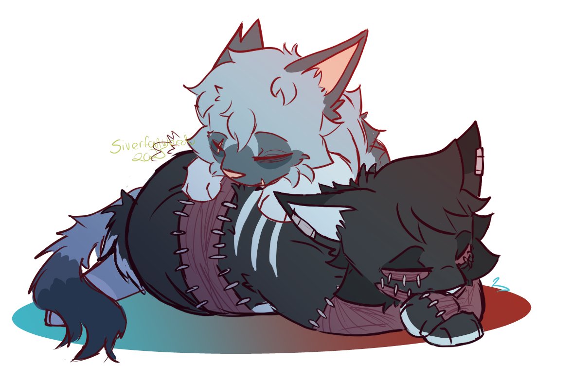 Siverdotheart's tweet photo. Normally I will not post this late. BUT how about some cute snuggly ShigaDabi kitties for Shigaraki's birthday <3 #MyHeroAcademia #mha #shigadabi #ShigarakiTomura #Dabi #TouyaTodoroki #myart https://t.co/gwaaTf09ae