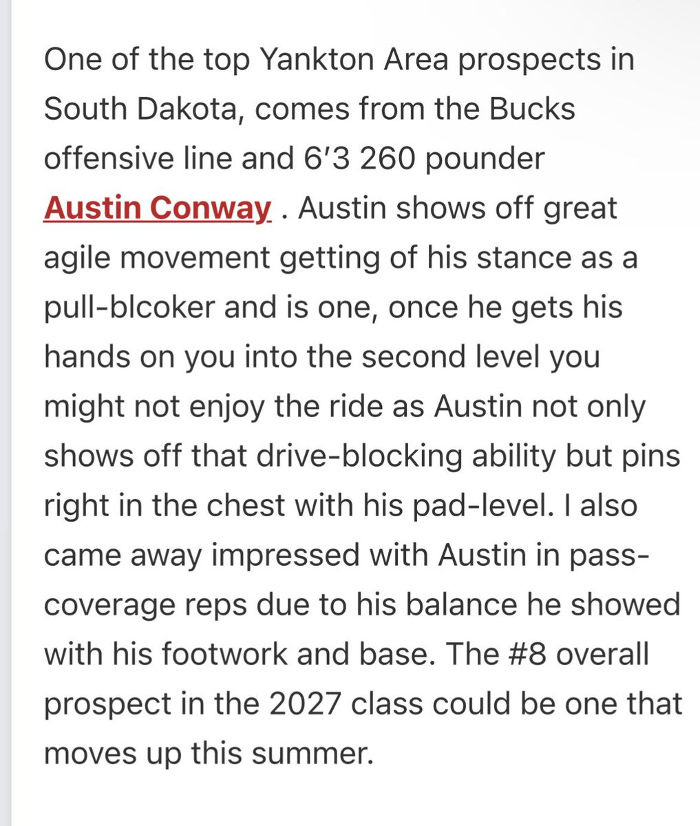 Austin Conway 27’ OL tweet media