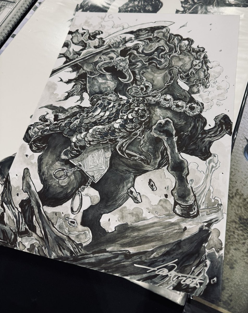 Death Dealer Brushpen Work (Commission)