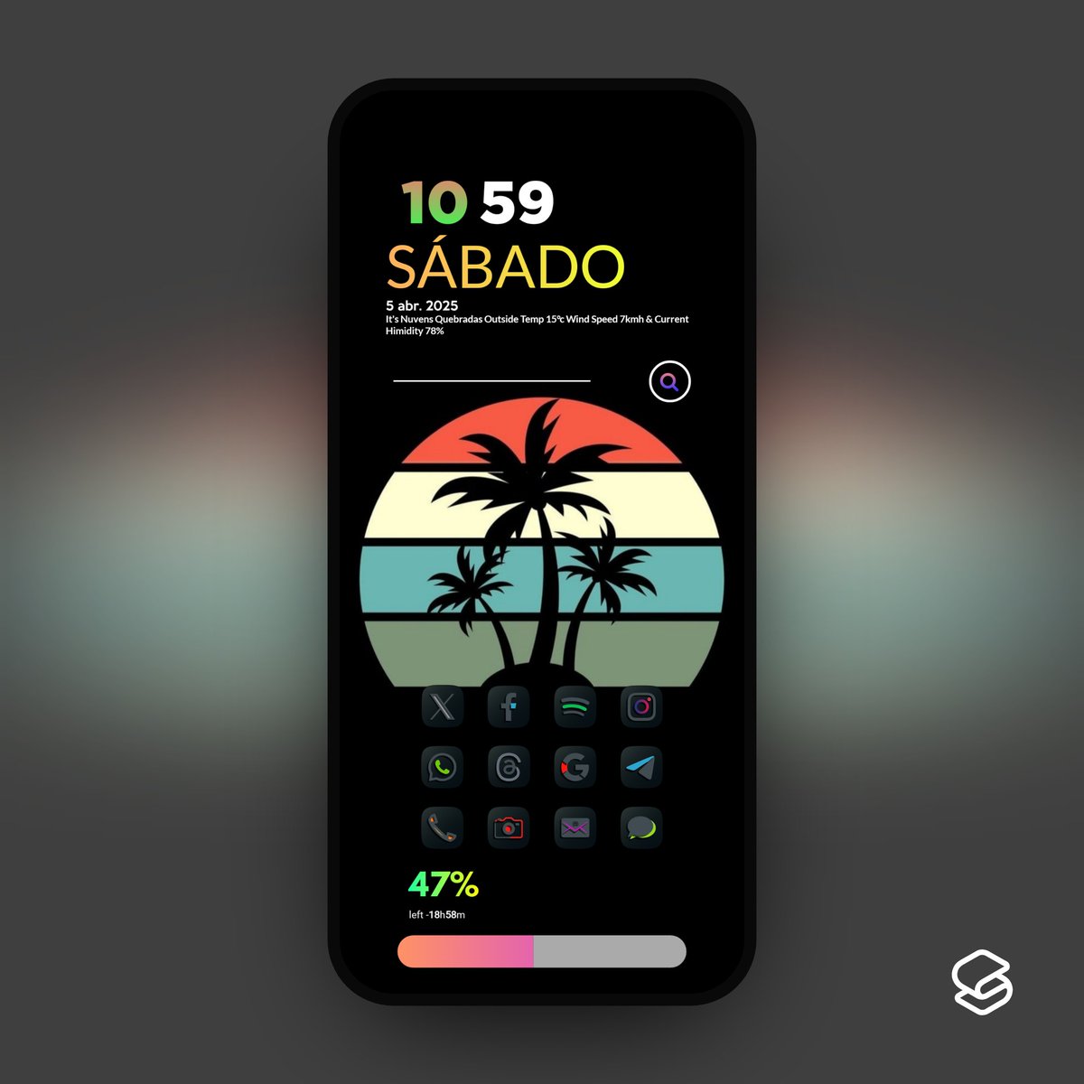 My #SmartLauncher
 <a href="/Creativepixels7/">Creativepixels</a> Camo Dark Icon
<a href="/DroidDecor/">Droid Decor</a> Venus Widgets 
<a href="/Pinterest/">Pinterest</a> Wallpaper