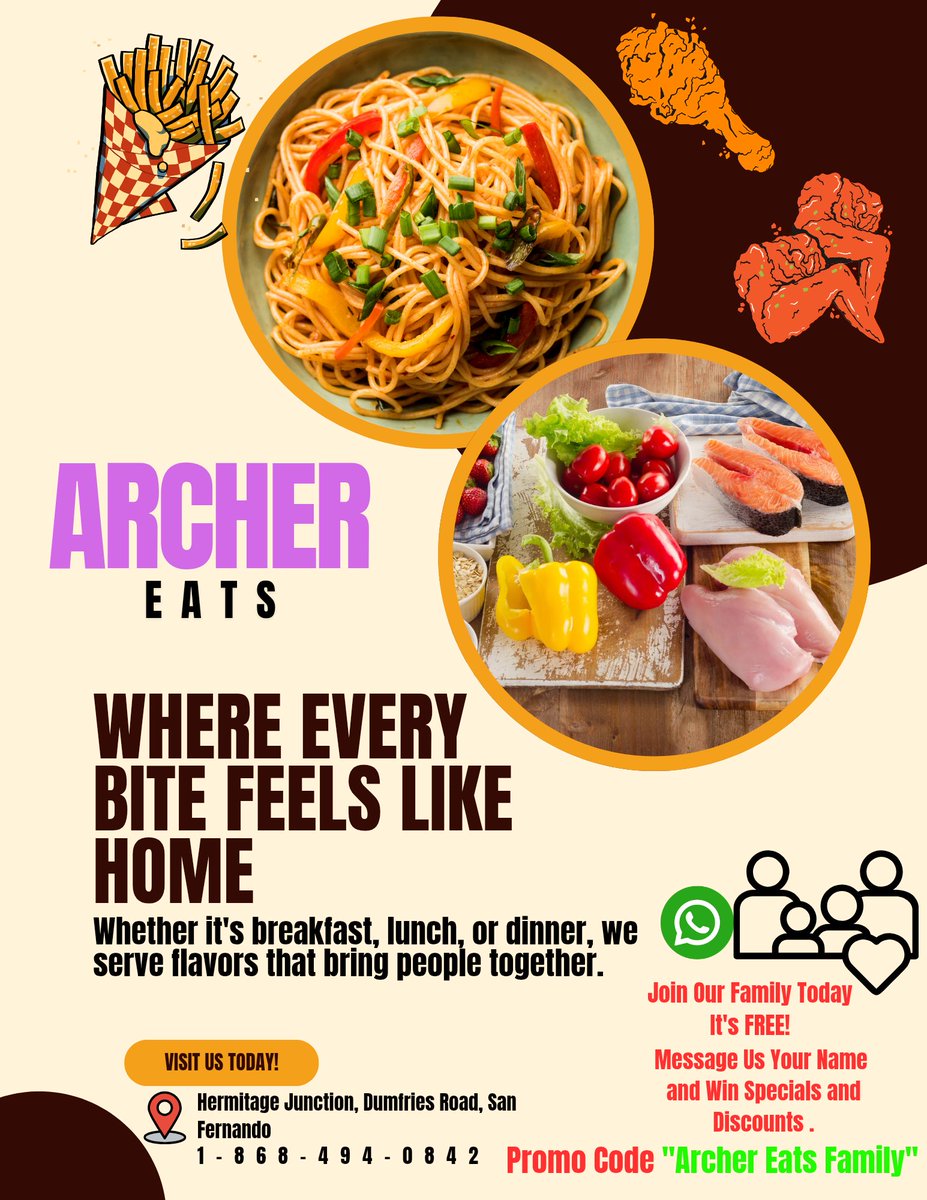 Good food, good vibes, and that homemade love in every bite. This is what Archer Eats is all about.