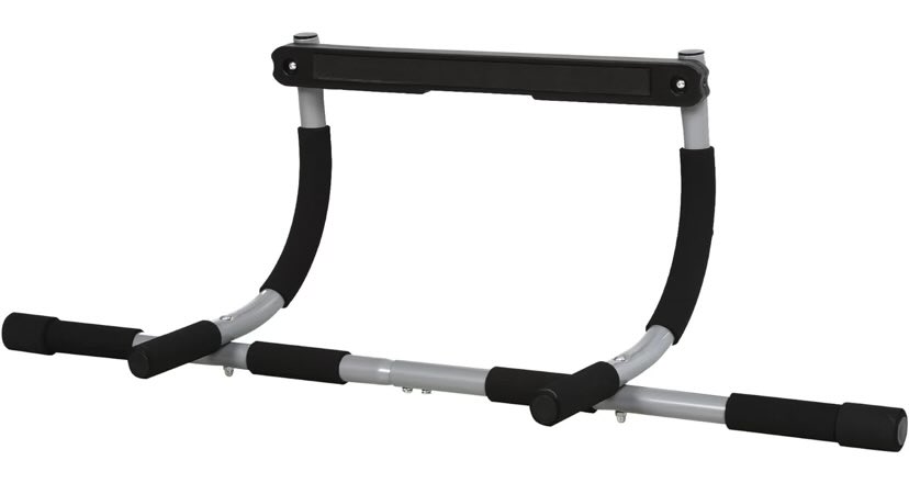 Lifeheuristic's tweet image. The humble doorway pull up bar - surprisingly useful.

The hanging stretch is one of the best: with this you can do 60 secs anytime

For upper body home workouts you can splice press-ups and pull-ups into the most hectic morning routine

Good value at $25/£20