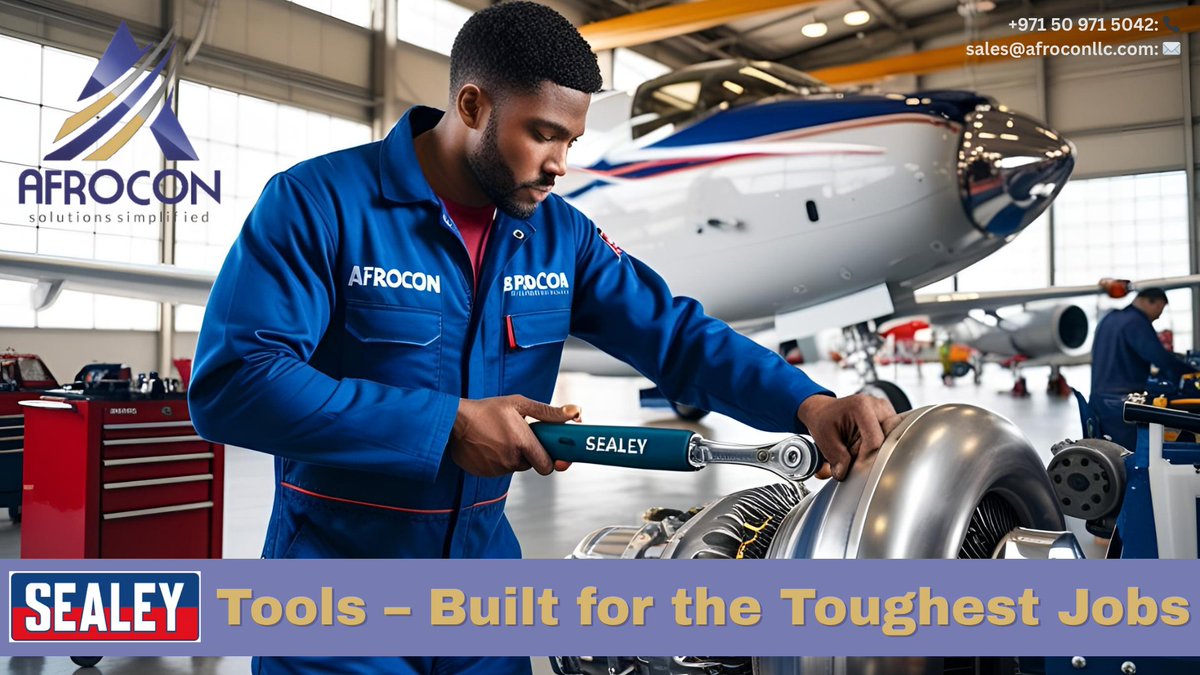afrocon22's tweet image. 🚨 Aviation pros, time for an upgrade!

Sealey tools = durability + precision.

Afrocon, your authorized dealer, brings the best to your hangar.

🔧 What’s your go-to Sealey tool?

📧 sales@afroconllc.com | 🌐 afroconllc.com

#AviationTools #SealeyTools #Afrocon