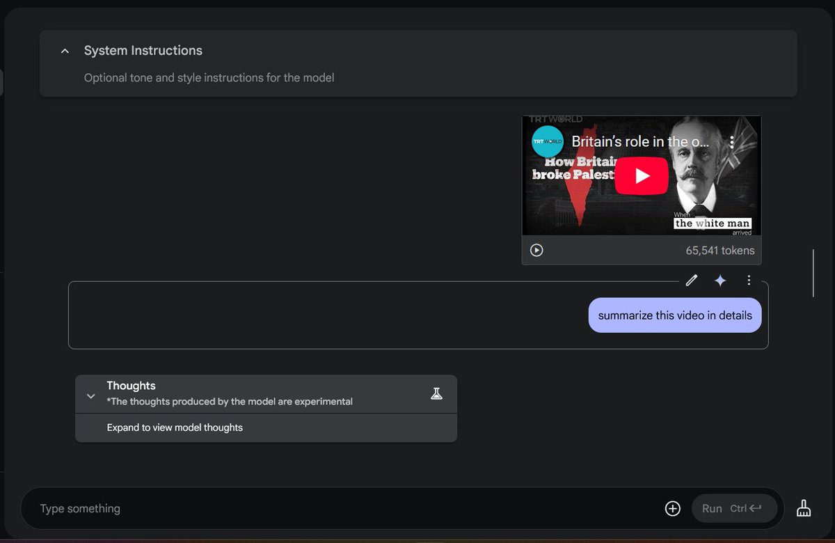_SalmaWR's tweet photo. I re-summarize the video with Google AI Studio, and it's amazing. https://t.co/9oQOEm33r6