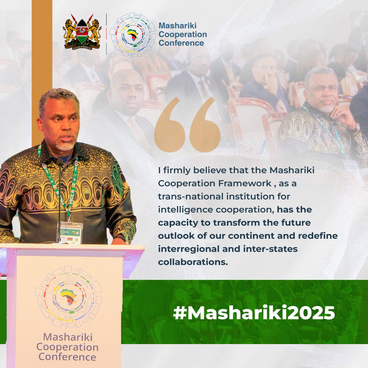 CaptainOtoyo's tweet photo. The #MCCII recognizes that surveillance alone is not security community intelligence and trust-building are just as critical #Mashariki2025 #60IntelligenceChiefs 
Kairo #Singapore7s #Kenya7s Justin Muturi #Shujaa Everton vs Arsenal Embu Happy Sabbath #JapaneseGP #RutoMustGoOnward https://t.co/H9qBUV8fCI