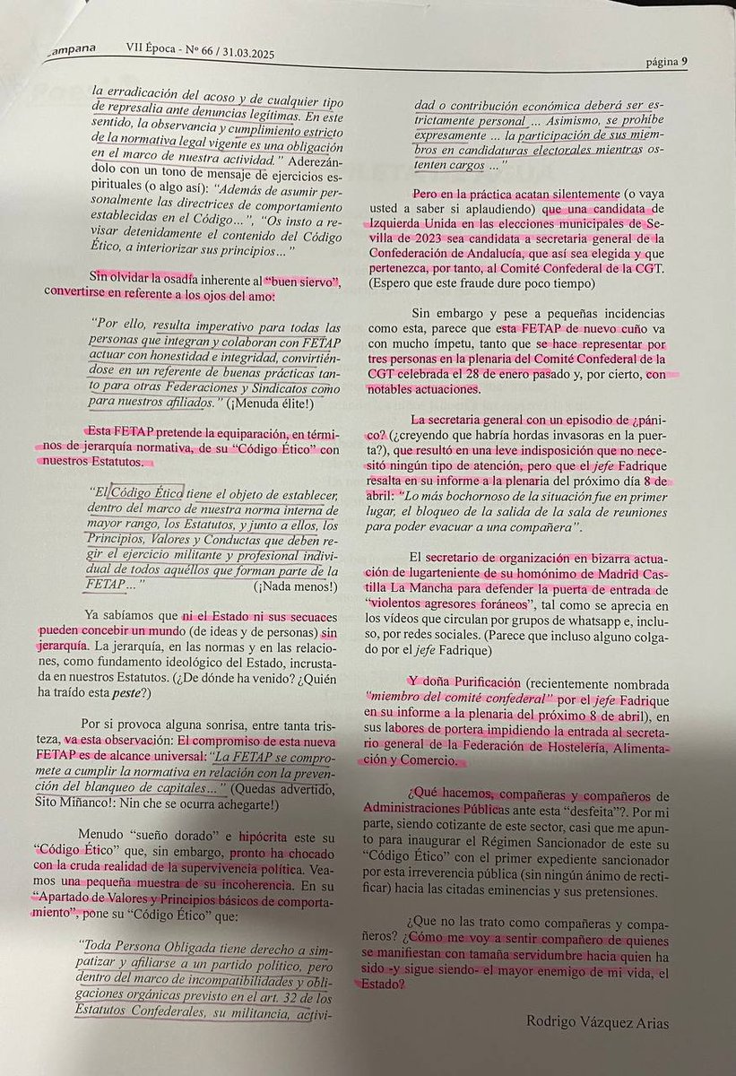 Macarena Amores (@amores_g) on Twitter photo Gracias al análisis del semanario #LaCampana <a href="/SUTSOPoaCGT/">SUTSO Pontevedra CGT</a> hemos podido conocer que la #FETAP de #CGT ha elaborado un “código (pat)ético”. Gracias al análisis del semanario #LaCampana <a href="/SUTSOPoaCGT/">SUTSO Pontevedra CGT</a> hemos podido conocer que la #FETAP de #CGT ha elaborado un “código (pat)ético”.