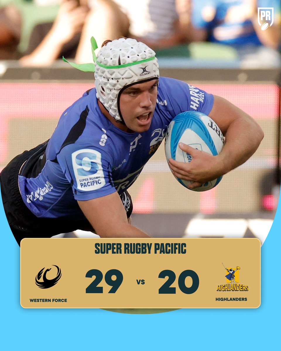 PlanetRugby's tweet photo. π THE WESTERN FORCE MOVE INTO THE TOP FOUR WITH A VICTORY OVER THE HIGHLANDERS! #FORvHIG https://t.co/13Sl5NhlTH