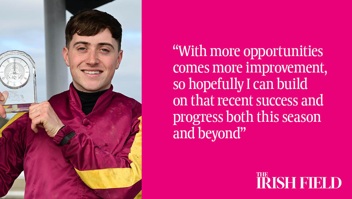 This weekend in The Irish Field, John O'Riordan caught up with conditional jockey Ross Berry, fresh off the back of his first winner since making the switch from the amateur ranks. Link in comments below.