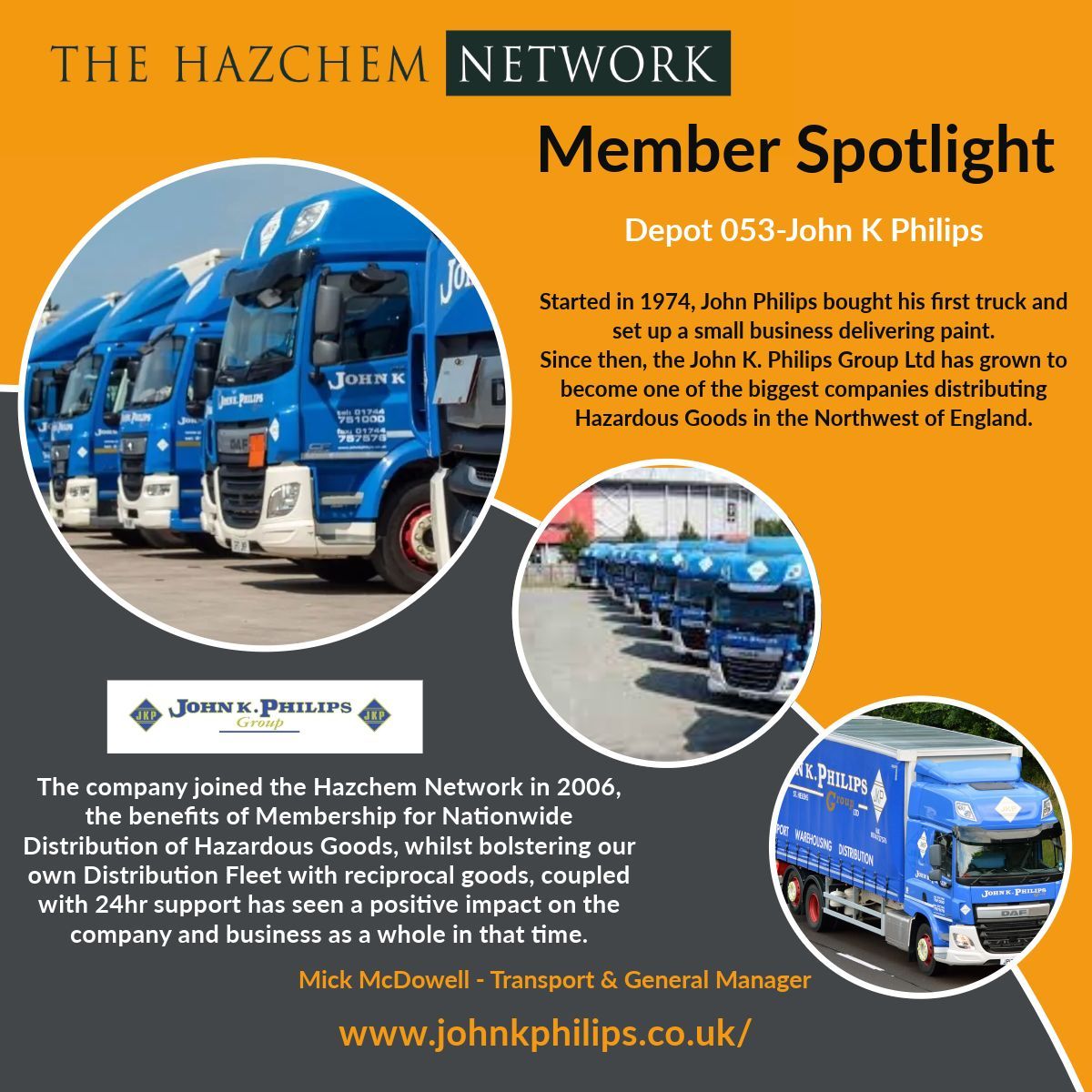 The Hazchem Network (@hazchemnetwork) on Twitter photo This months spotlight is on John K Philips π₯
Covering all your logistics needs From their Warrington base
Reach them on the below:
π - 01744 751000
π© - info@johnkphilips.co.uk
πΈοΈ- buff.ly/hyYdmV1
#spotlight #north #logistics #transport #chemicals #network #freight This months spotlight is on John K Philips π₯
Covering all your logistics needs From their Warrington base
Reach them on the below:
π - 01744 751000
π© - info@johnkphilips.co.uk
πΈοΈ- buff.ly/hyYdmV1
#spotlight #north #logistics #transport #chemicals #network #freight