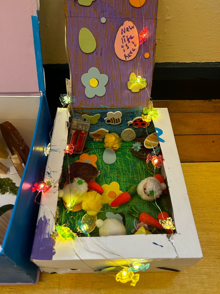 WestvalePrimary's tweet image. Easter chicks, new life at Easter. #easterboxes #RE #Creativeprojects