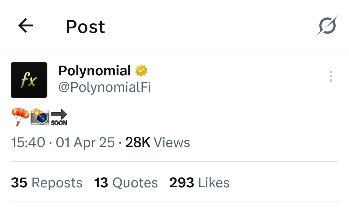 <a href="/PolynomialFi/">Polynomial</a> have tweeted about the snapshot. Top derivative trading and staking platform on <a href="/Optimism/">Optimism</a> Superchain. They distributes 7500 $OP weekly and 1 Million points daily according to your trading volume.

Trade Here : polynomial.fi/en/mainnet/ref…

Follow the thread for more.