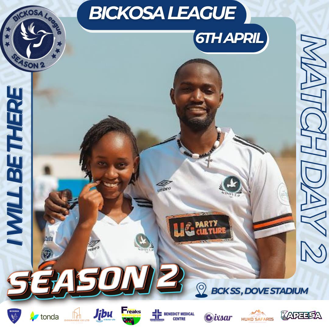 🚨Game Day 2 is here
Our team is locked🔐 in, fired🔥 up, and ready to chase more success. We promise our fans more wins, more passion, and plenty of unforgettable moments.
Let’s do this together
#GameDay2 #ForTheWin <a href="/BICKOSALEAGUE/">BICKOSA LEAGUE</a> <a href="/CalfaEduConsult/">Calfa Education Consultancy</a> <a href="/ugpartyculture/">Ug Party Culture</a> <a href="/Gerickcleaning/">Gerick cleaningservices</a>