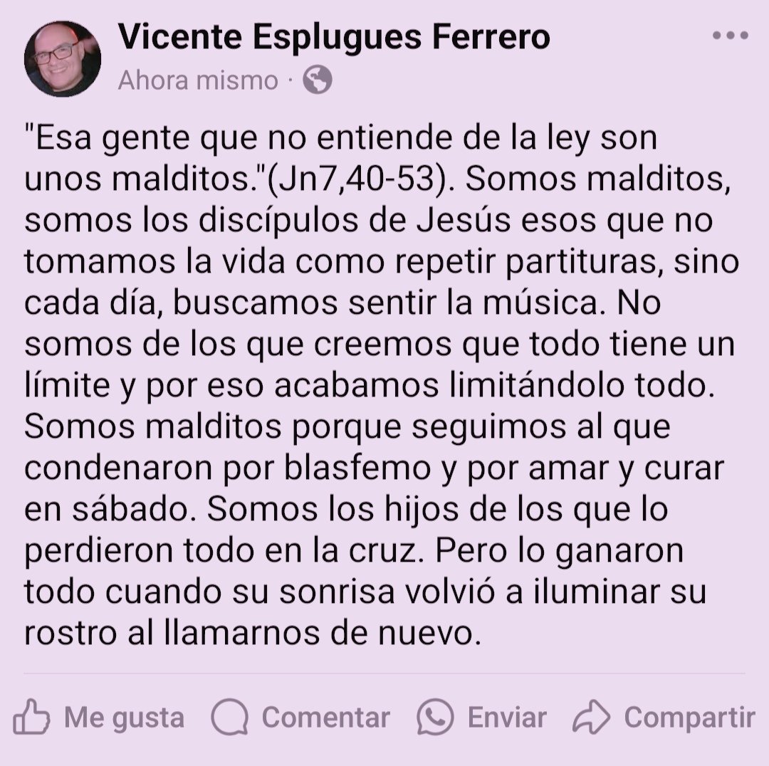 VicenteEsplugue's tweet image. #EvangelioDelDía #Malditos 5/4/2025