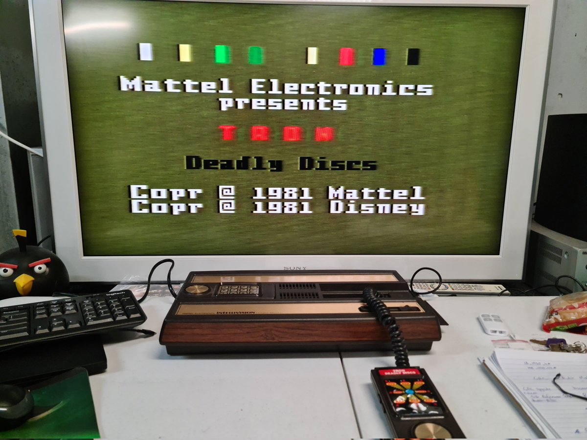 TroyGoldner1's tweet photo. @gunsnrosesgirl3 Intellivision was my first console, Tron Deadly Discs was my favourite game.  I recently fired it up on my TV, still great fun. https://t.co/LgpUstfZUF
