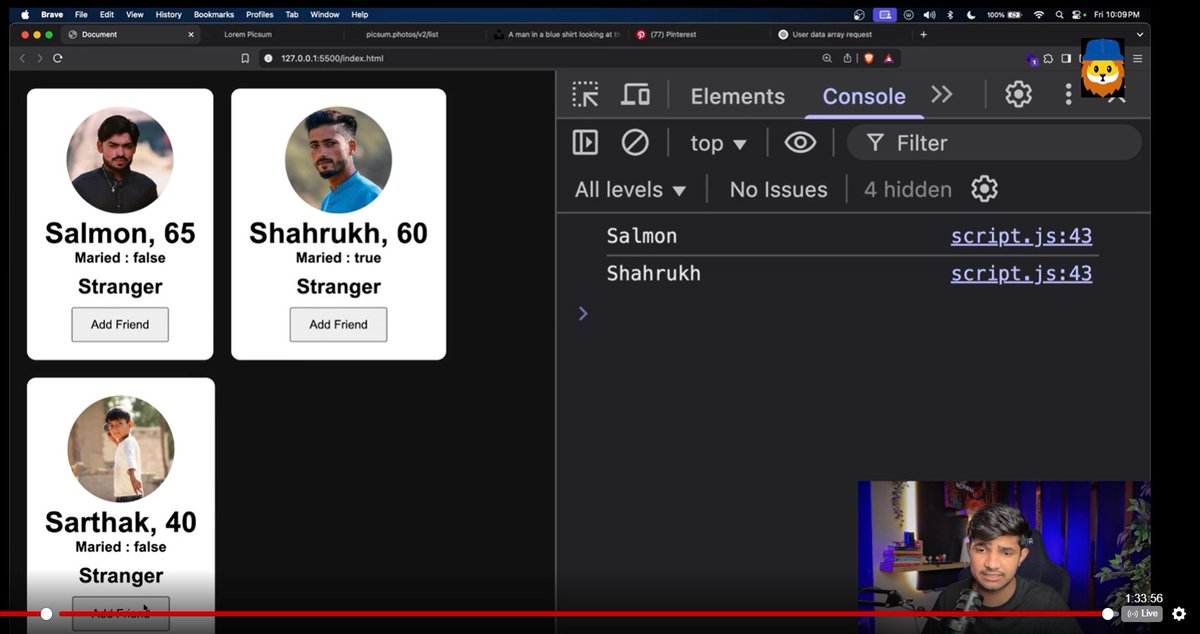 isha_singh06's tweet image. ✨ #Day46 #Class46 – DOM Learning with Sheryians Coding School ✨

🔁 forEach()
🧠 Event Bubbling
🫙 Objects in JavaScript