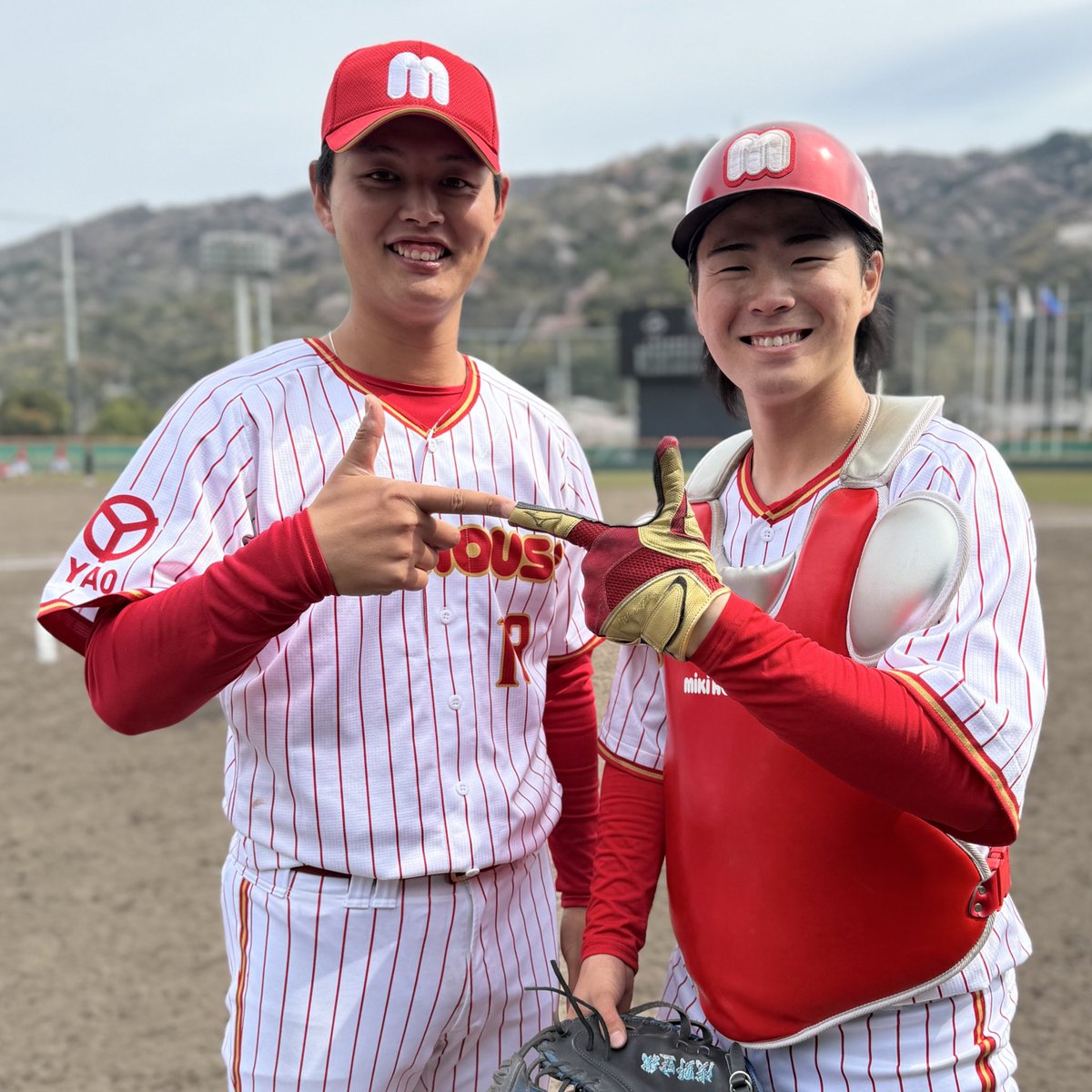 mhbbc_'s tweet photo. 2025年4月5日(土)
JABA四国大会
vs #四国銀行
◯ 3 - 1

接戦をモノにし、2連勝！
#野口聡大 が7回無失点の好投！
#浅野空我 が決勝打となる2点タイムリー！
#松本真之介 が代走出場で躍動！ https://t.co/RDMwyYRyF3
