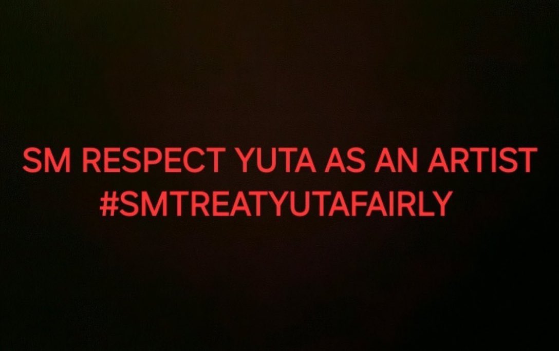 (ขอคนละเมนชั่นให้ยูตะได้มั้ยคับ)

We demand what never should have been withheld which is respect, equality and the support YUTA has always earned but rarely received

YUTA DESERVES BETTER
#SMTREATYUTAFAIRLY

<a href="/SMTOWNGLOBAL/">SMTOWN</a>
<a href="/NCTsmtown/">NCT</a> <a href="/NCTsmtown_127/">NCT 127</a> <a href="/NCT_OFFICIAL_JP/">NCT_OFFICIAL_JP</a> <a href="/AvexMusic/">エイベックス・エンタテインメント公式</a>
