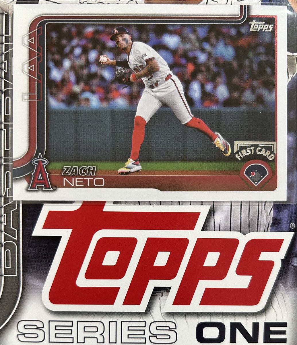 sho777metal's tweet photo. 2025 Topps Series One 
Zach Neto Angels #282 1/1
初めて引いた First Card 🙂
※1番最初に印刷されたカード
#Topps
#ToppsSeriesOne
#2025Topps
#mlb https://t.co/bDBQvqrfCV
