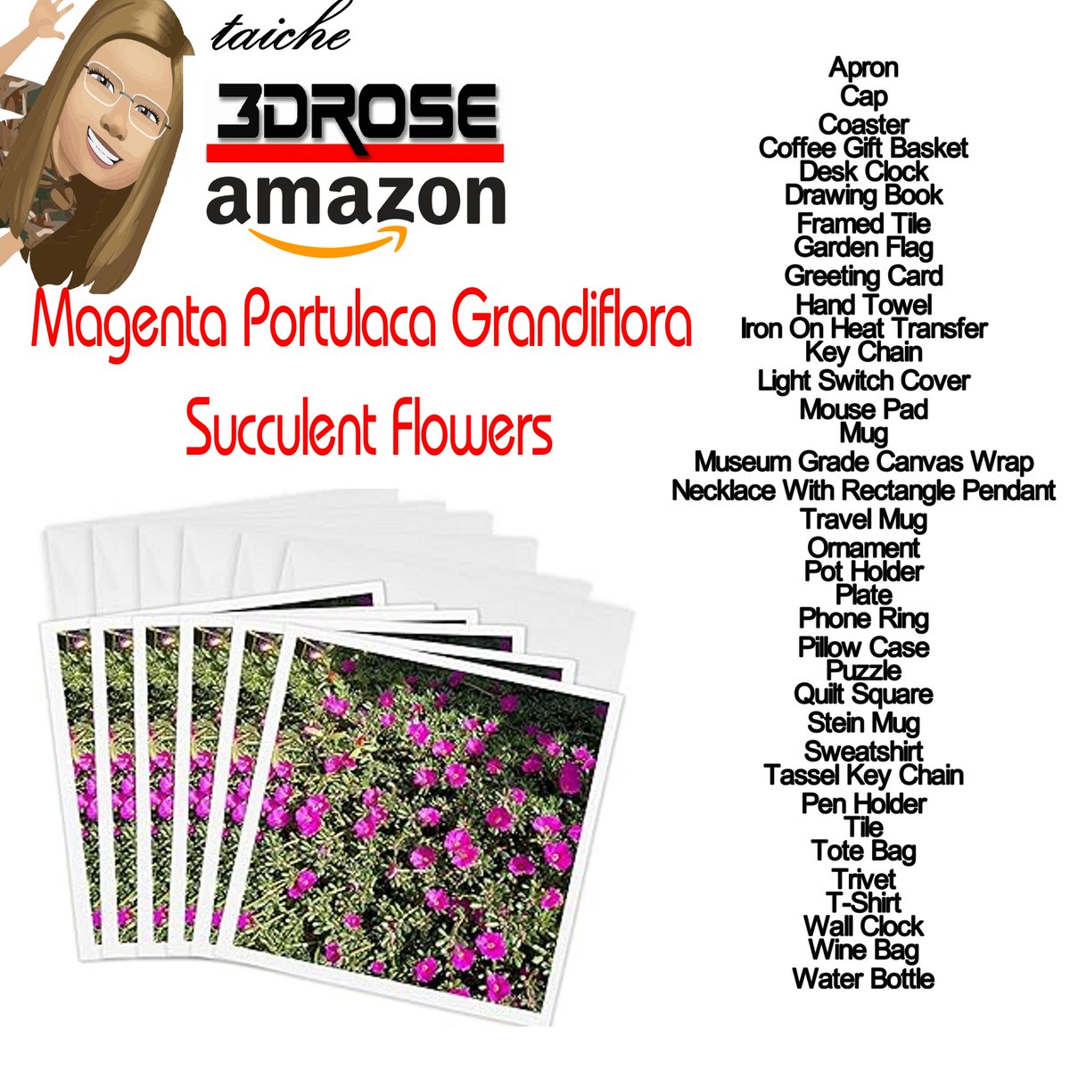 TaicheTees's tweet image. Magenta Portulaca Grandiflora Succulent Flowers #3drose #taiche #gardenlover #garden #gardening #gardenlife #gardenlove #flowers #gardeninspiration #gardendesign #nature #gardenlovers #gardenphotography #plants #gardens #succulents #gifts #pinkflowers amazon.com/stores/3dRose/…